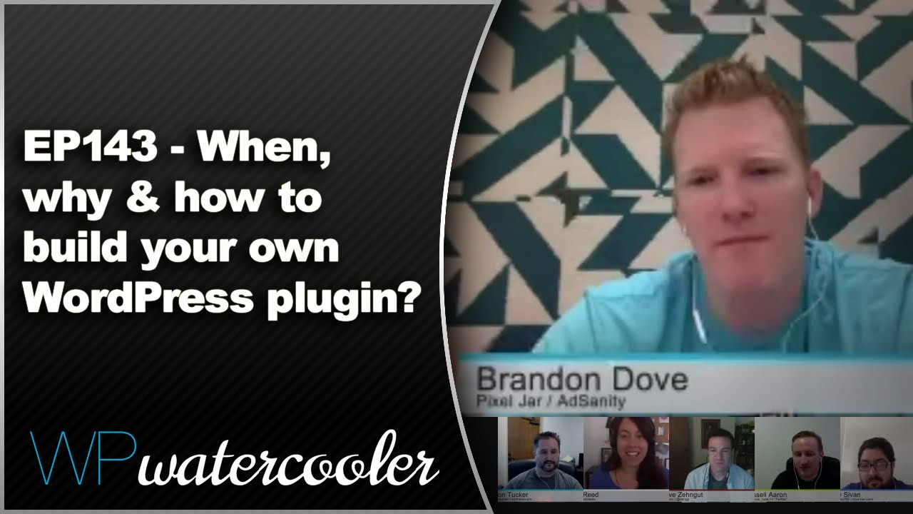 EP143 - When, why & how to build your own WordPress plugin? - July 13 2015