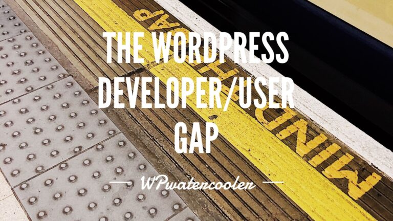 YouTube EP339 Minding the gap The WordPress developer user gap