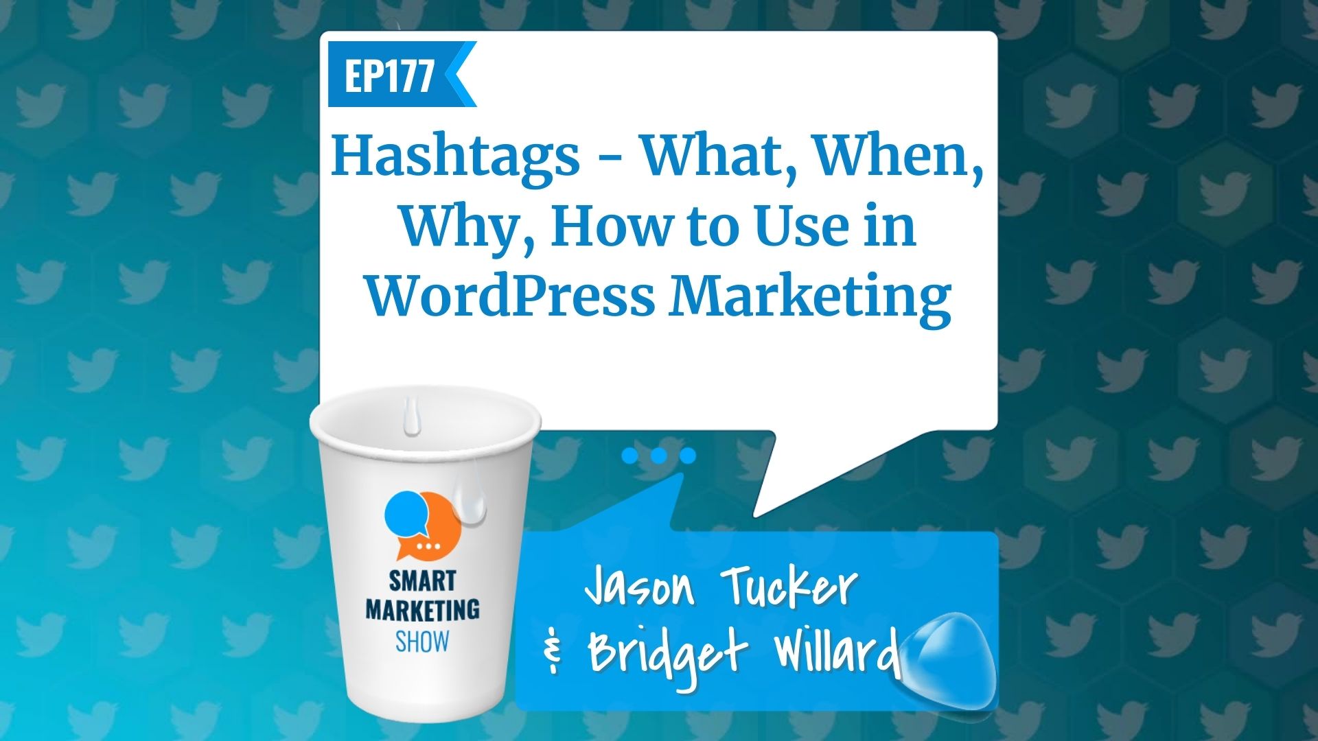 EP177 – Hashtags – What, When, Why, How to Use in WordPress Marketing